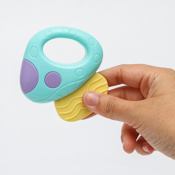 Погремушка с прорезывателем &laquo;Овощной МИКС, Крошка Я: Грибочек&raquo;, цвет МИКС, Крошка Я