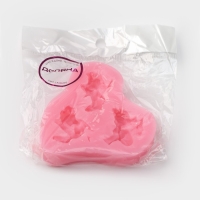 Молд Доляна &laquo;Ангелочки в ожидании&raquo;, силикон, 8&times;7 см, цвет розовый