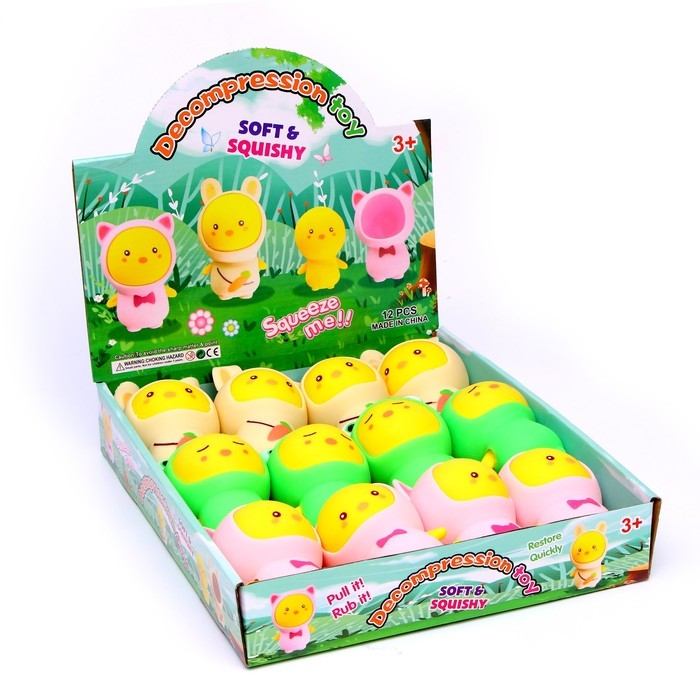 Мялка-антистресс &laquo;Птенчик&raquo;, виды МИКС