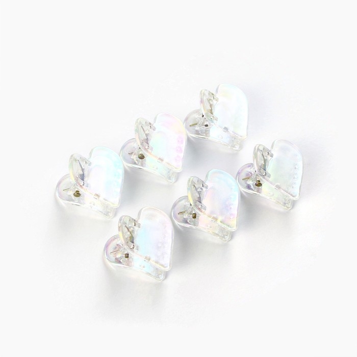 Краб для волос &laquo;Самой очаровательной&raquo;, набор 6 шт, 1,5 х 1,5 см