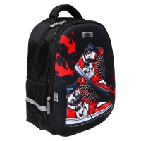 Рюкзак каркасный Calligrata "Кроссовки", 39х30х14 см, для мальчика