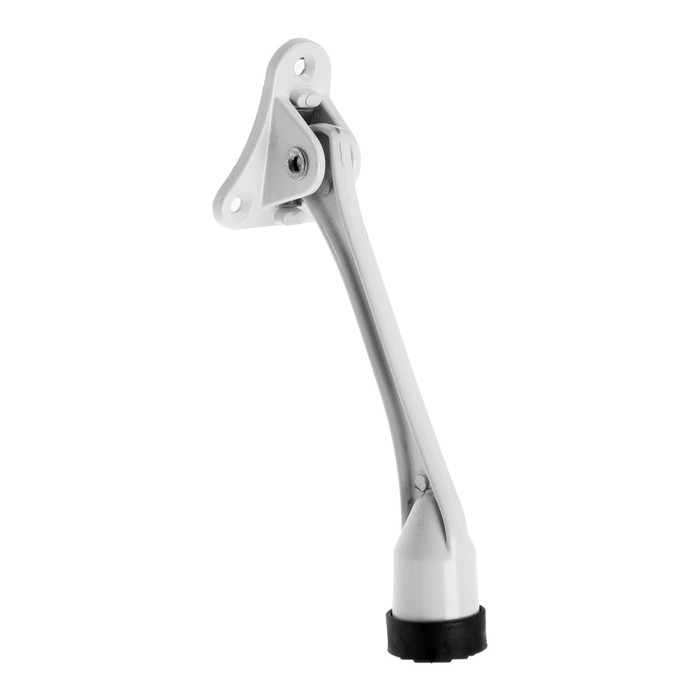 Фиксатор дверной LOCKLAND,  "козья ножка", цвет белый