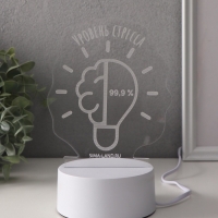 Светильник "Уровень стресса 99,9%" LED RGB от сети RISALUX 9,5х12,8х14,9 см