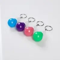 Фонарик брелок для ключей на кольце &laquo;Лампочка&raquo;, 1 режим, 2&times;AG13, 4.5&times;2.5 см, МИКС