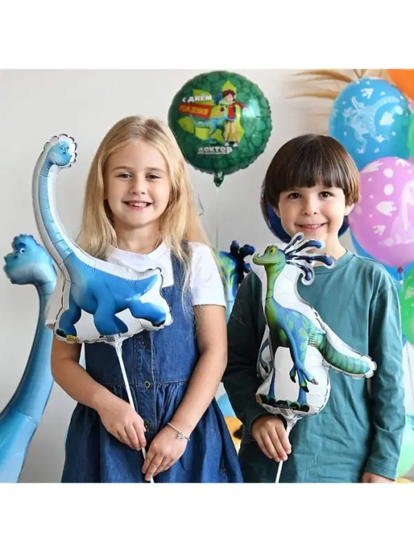 Воздушный шар фольгированный 21" &laquo;Доктор динозавров. Бронхи&raquo;, 5 шт.