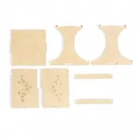 Кормушка для птиц хдф  х  х  см, Разобранная, "Синичник" "Greengo"