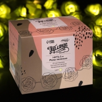 Гирлянда &laquo;Нить&raquo; 5 м с насадками &laquo;Розы зелёные&raquo;, IP20, прозрачная нить, 20 LED, свечение тёплое белое, 220 В