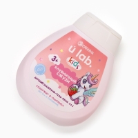 Детский шампунь-гель-пена 3в1  "Единороги", 250 мл, аромат клубничный смузи