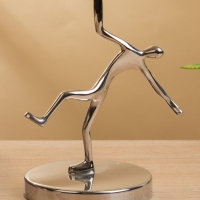 Чаша "Человек" 17х17х20 см, нержавеющая сталь, латунь, цв. золото