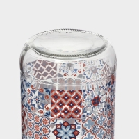 Банка стеклянная для сыпучих продуктов &laquo;Мозаика&raquo;, 660 мл