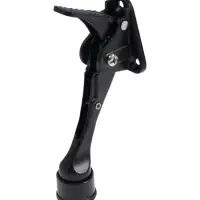 Фиксатор дверной LOCKLAND &ldquo;козья ножка&rdquo;, с автоподъемом, цвет черный