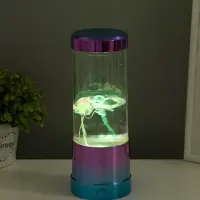 Светильник "Медузы" LED, RGB, USB, 3-5Вт, розово-голубой металлик 9х9х3 см