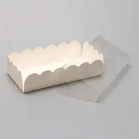 Коробка для печенья, белая, 10&times;20&times;5 см