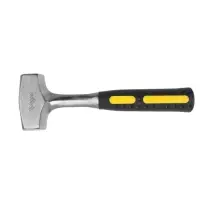 Кувалда ТУНДРА, цельнокованая, квадратный боек, двухкомпонентная рукоятка, 1 кг