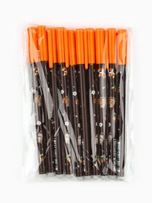 Ручка пиши-стирай с колпачком &laquo;Медвежонок и лисёнок&raquo;, синяя паста, гелевая 0.5 мм