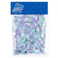 Конфетти &laquo;Круг&raquo;, фольга и тишью, металлик, 1 см, 50 г, МИКС