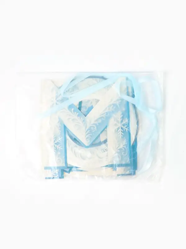 Гирлянда на ленте &laquo;С Новым Годом!&raquo;, снежная, 130 см