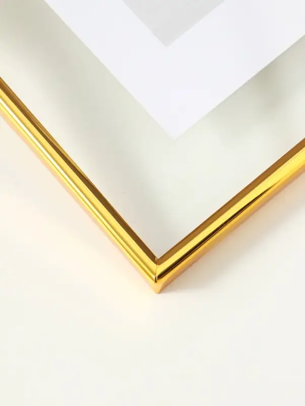 Фоторамка металл на 1 фото 15х20 см "Лофт" золото гальваника 1,2х16,5х21,8 см