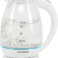 Чайник HYK-G2409 1.7л. 2200Вт белый серебристый