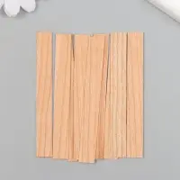 Фитиль для свечи дерево без держателя 1х8 см