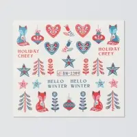 Слайдеры для ногтей &laquo;Hello Winter&raquo;, разноцветные