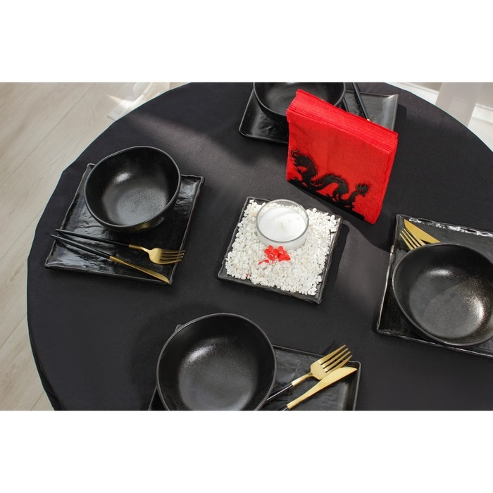 Салфетница Magistro &laquo;Дракон&raquo;, 14&times;4&times;9 см, цвет чёрный