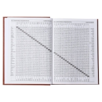 Ежедневник недатированный А5, 160 листов, обложка бумвинил, коричневый