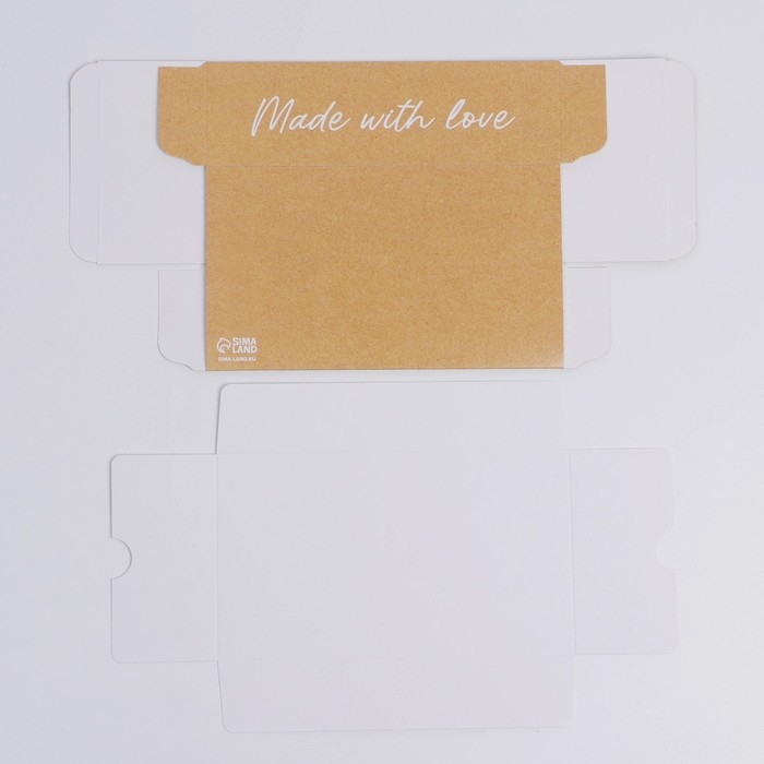 Коробка для макарун, кондитерская упаковка &laquo;Made with love&raquo;, 18 х 10.5 х 5.5 см