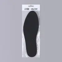 Стельки для обуви, универсальные, дышащие, р-р RU до 46 (р-р Пр-ля до 46), 29 см, пара, чёрные