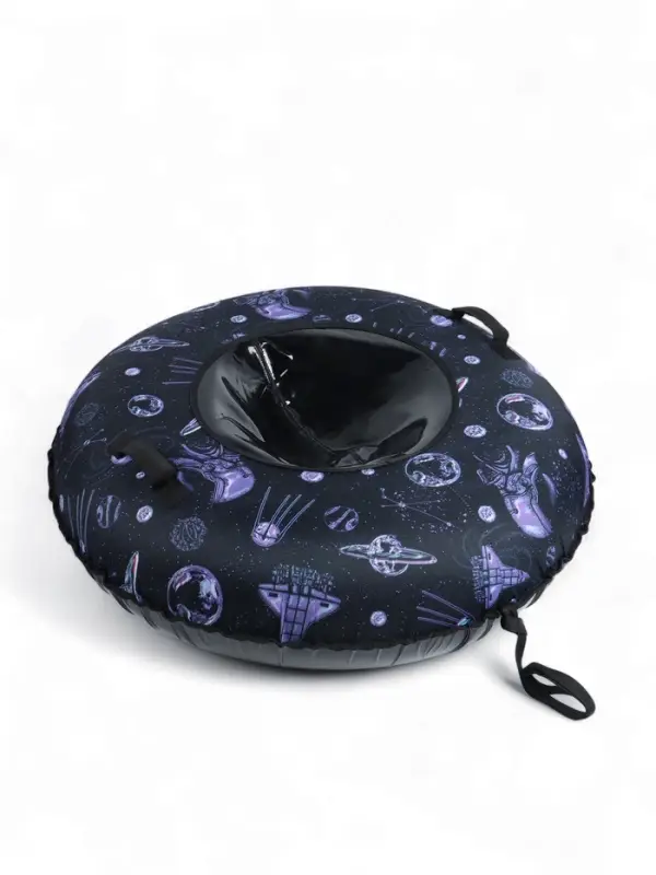 Тюбинг &ndash; ватрушка &laquo;Космос&raquo;, диаметр чехла 120 см, чёрная, Winter Star
