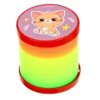 Пружинка - радуга &laquo;Зверята&raquo; d=5 см, в шоубоксе, МИКС