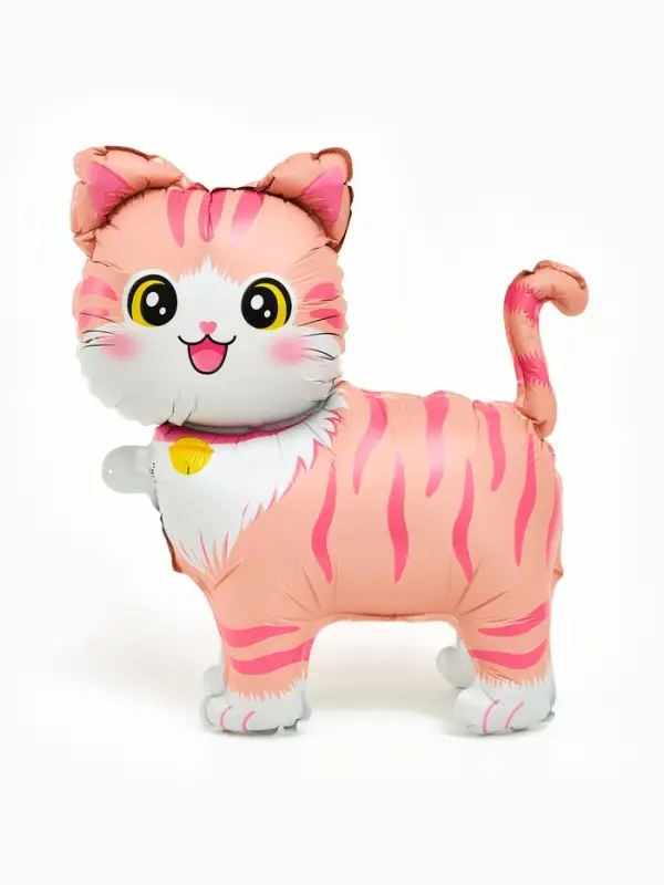 Воздушный шар фольгированный 22" &laquo;Розовая кошка&raquo;, фигура под воздух