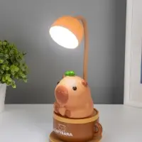 Ночник "Капибара в чашке" 8хLED 3Вт 5V USB АКБ 2 режима 9,5х9,5х28,5 см