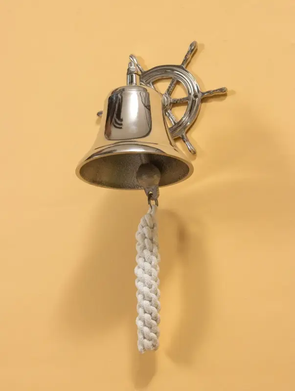 Рында со штурвалом, 13&times;18&times;14 см, алюминий