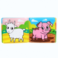 Книжка - раскраска для ванны Крошка Я &laquo;На ферме&raquo;, от 4 мес.