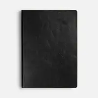 Ежедневник Doppio, недатированный, черный с желтым