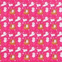 Бумага упаковочная глянцевая &laquo;Милая&raquo;, 70x100 см, Коты аристократы