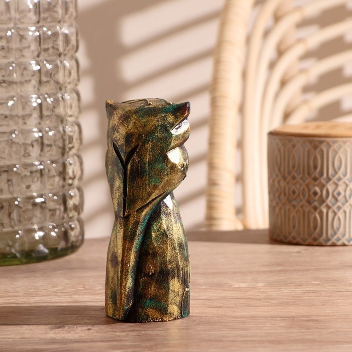 Сувенир из дерева "Умная сова" 7х6х15 см