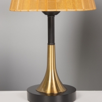 Лампа настольная BayerLux "Рита" 1х40Вт Е27 черный/бронза/коричневый 20х20х40см