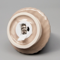 Светодиодная фигура "Елочка бежевая" 16.7х9.7х9.7, 1 LED, LR44x3(в компл.), Т/БЕЛЫЙ