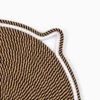 Когтеточка-коврик с хвостом 50 см, коричневый