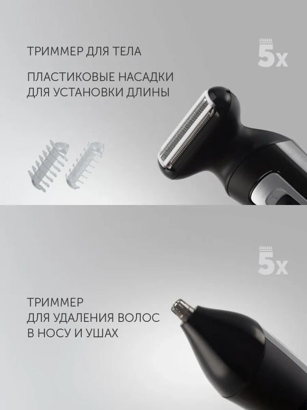 Машинка для стрижки волос и бритья PHC 3019RC Retro