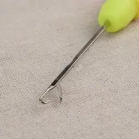 Игла для поднятия петель, с колпачком, 14 см, d=0.8 мм,розовая, жёлтая