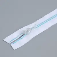 Молния &laquo;Спираль&raquo;, №5, разъёмная, замок автомат, 80 см, белая, голубая