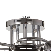 Люстра "Дождь" 5х40Вт Е27 хром 58х58х24см