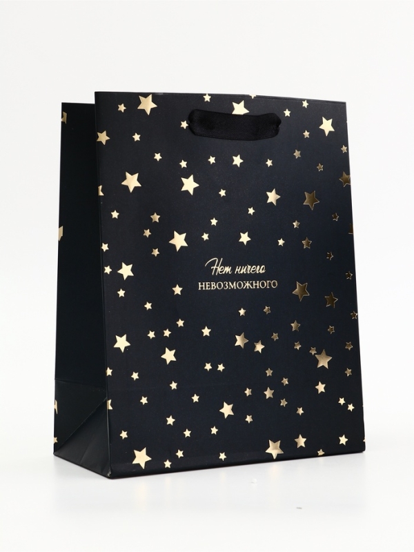 Пакет подарочный вертикальный "Нет ничего невозможного", 18 х 23 х10 см