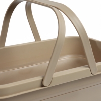 Корзина - столик Maclay 2 в 1, складная, 47 х 28,5 х 23,5 см, стол 45 х 28 х 16 см, бежевая