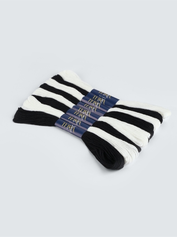 Набор ниток мулине хлопок 8&plusmn;1м (наб 8шт цена за наб) "Зебра" TR