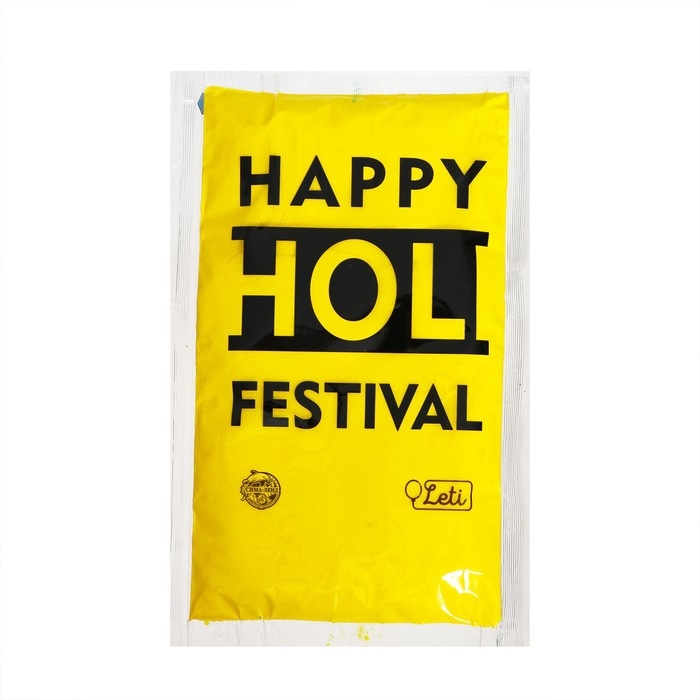 Краска холи, цвет жёлтый, 100 г