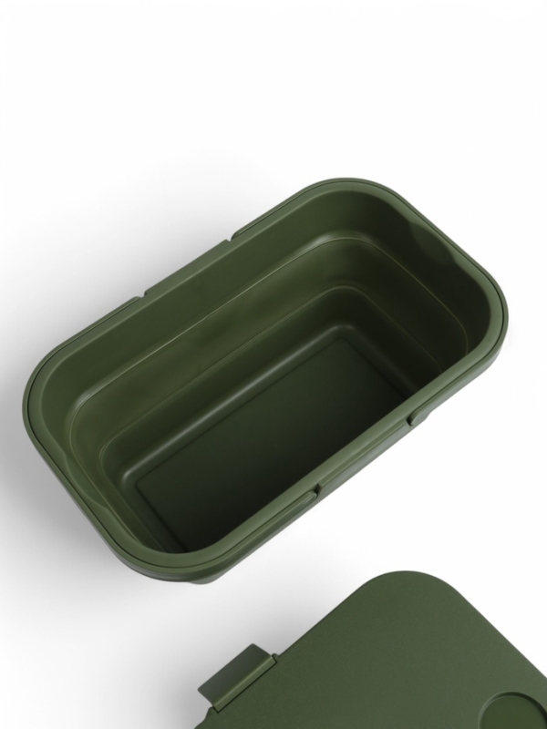 Корзина - столик Maclay 2 в 1, складная, 47 х 28,5 х 23,5 см, стол 45 х 28 х 16 см, зелёная